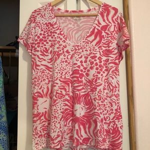 Lilly Pulitzer Get Spotted Etta Shirt XL